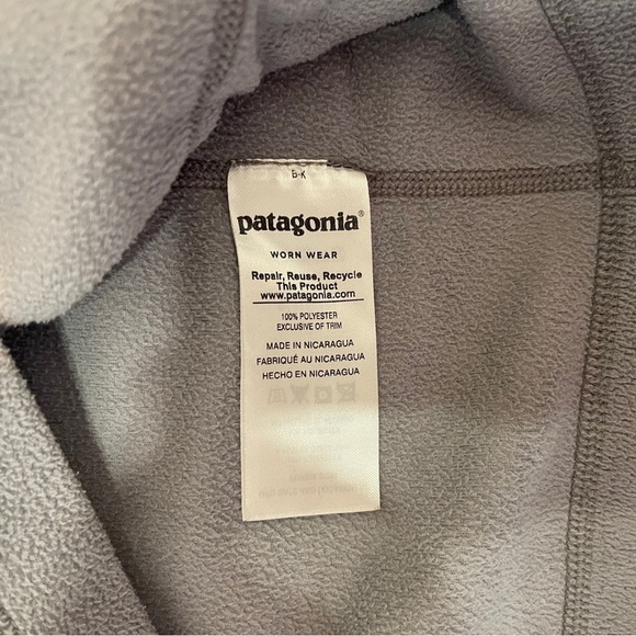 Patagonia Men's Micro D Quarter Zip Pullover Sweater in Grey Medium - Picture 6 of 12
